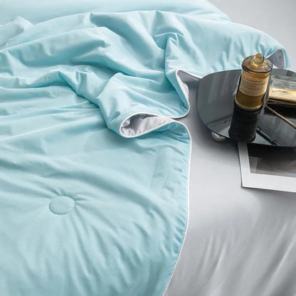 Ultra Soft Summer Cooling Blanket Smooth Breathable Air Conditioning Comforter
